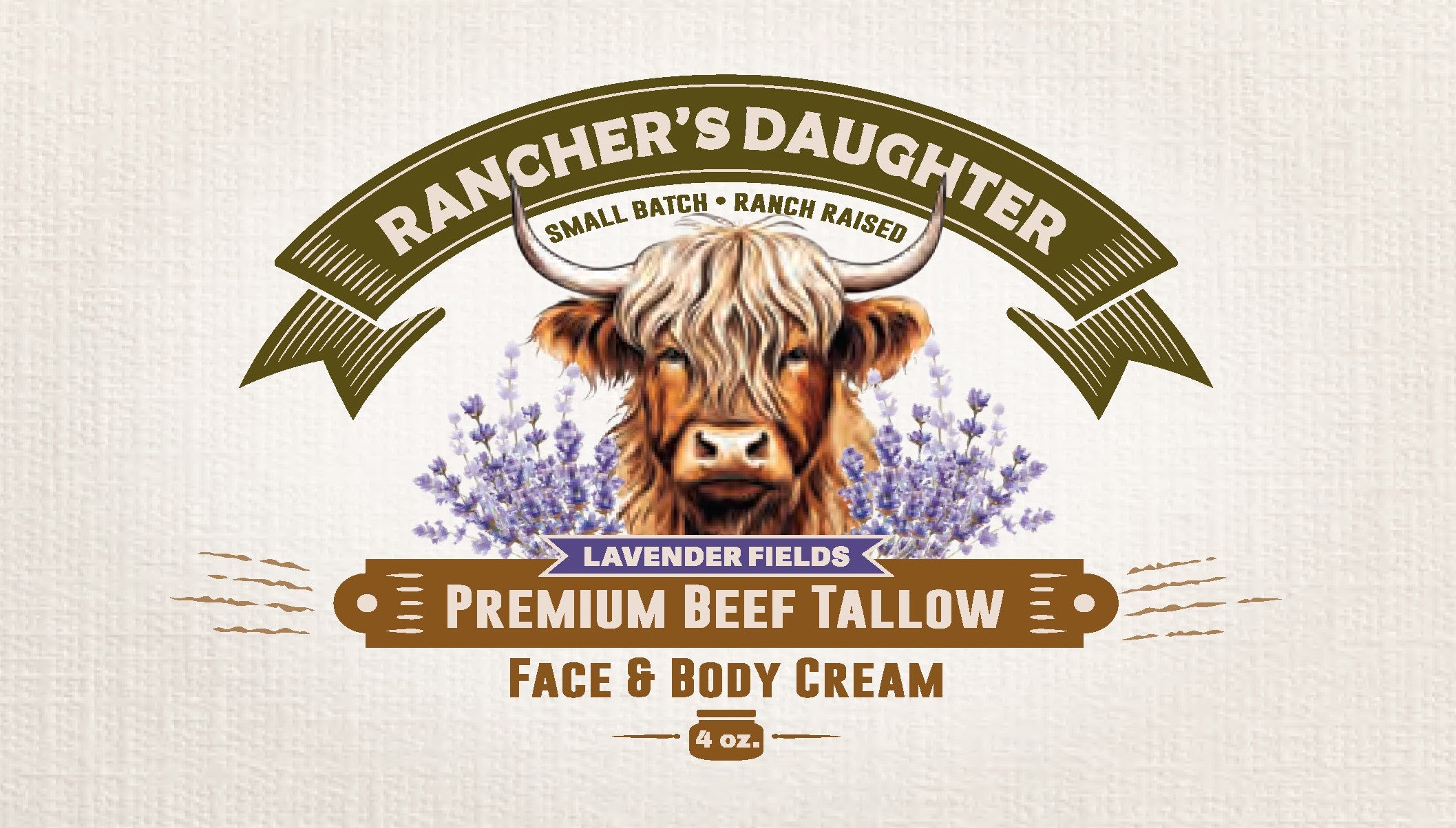 Lavender Fields Beef Tallow Face & Body Cream